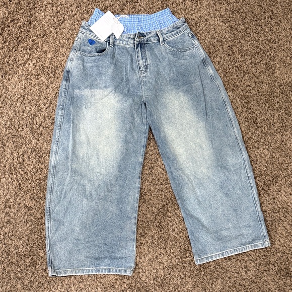 Aelfric Eden Double-Waist Baggy Barrel Jeans - Picture 1 of 1